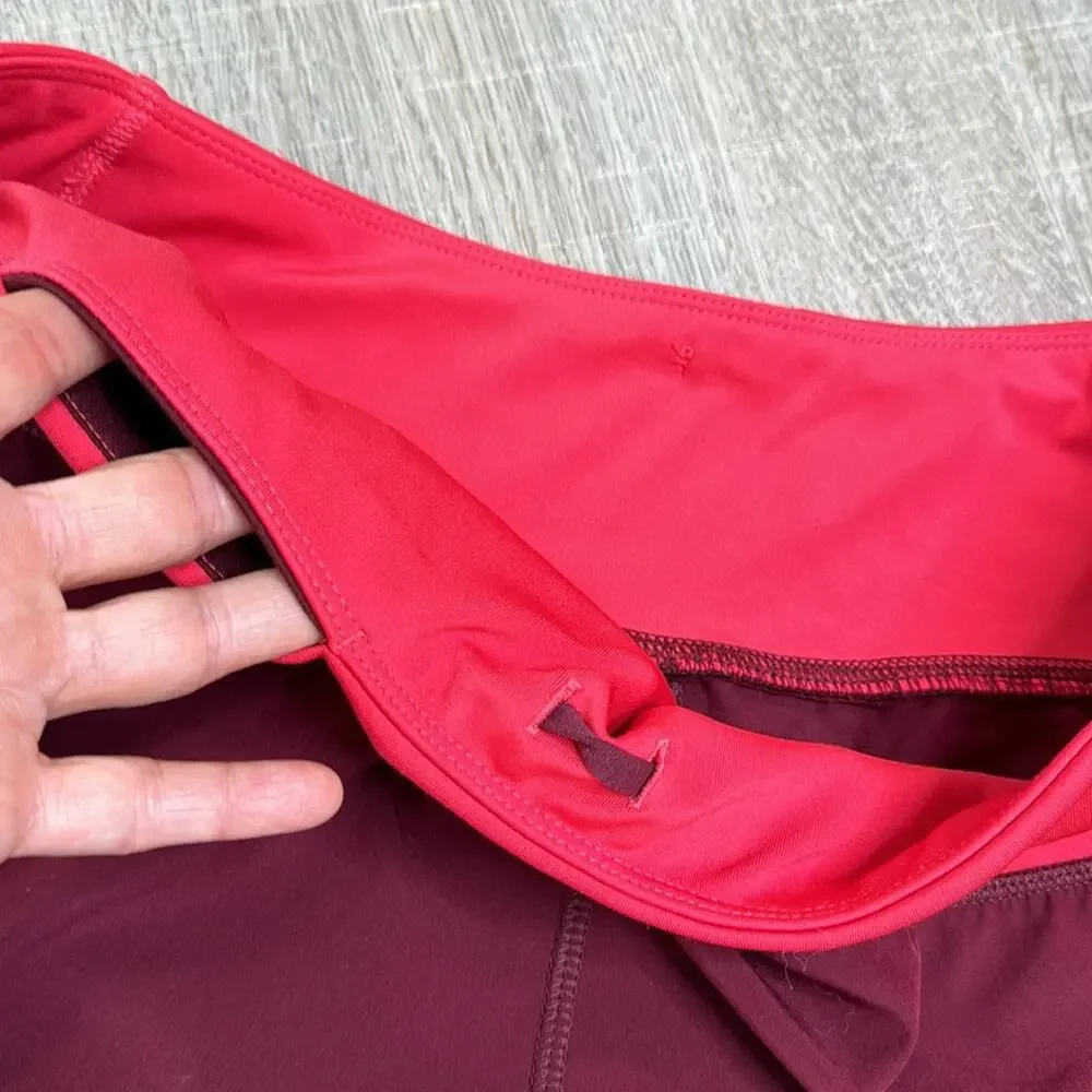 2 pairs of OLD NAVY ACTIVE GO DRY Women’s Pink Burgundy Athletic Running Shorts